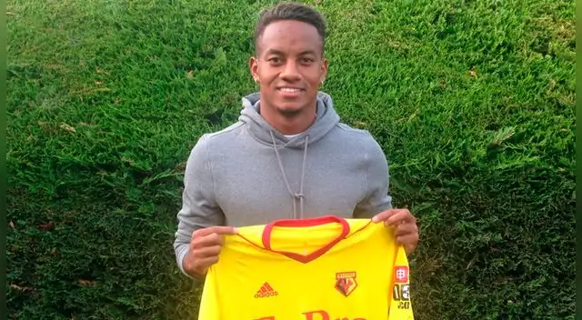 André Carrillo, flamante refuerzo del Watford. André Carrillo, flamante refuerzo del Watford.