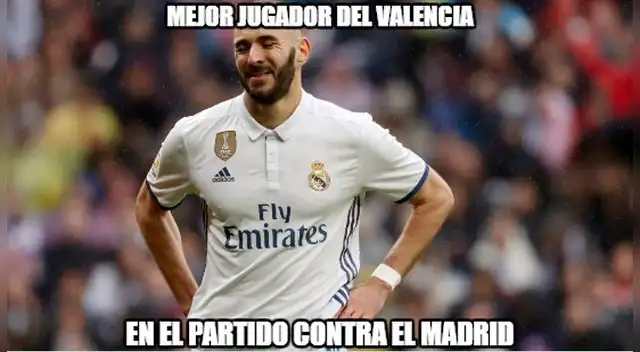 Real Madrid, víctima de memes tras su empate 2-2 ante el Valencia por la Liga Santander