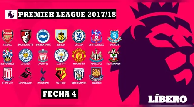 Programación, hora y canal de la jornada 4 de la Premier League Programación, hora y canal de la jornada 4 de la Premier League