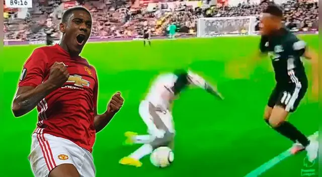El jugadón de Anthony Martial que dejó en el suelo a Mame Diouf