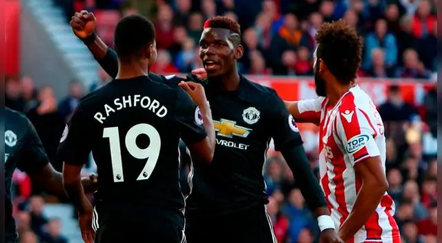 La inesperada asistencia de Pogba y el gol de carambola de Rashford ante Stoke City La inesperada asistencia de Pogba y el gol de carambola de Rashford ante Stoke City