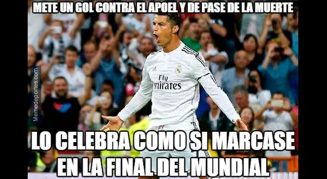 Real Madrid y Cristiano Ronaldo, víctimas de divertidos memes tras triunfo en Champions League Real Madrid y Cristiano Ronaldo, víctimas de divertidos memes tras triunfo en Champions League