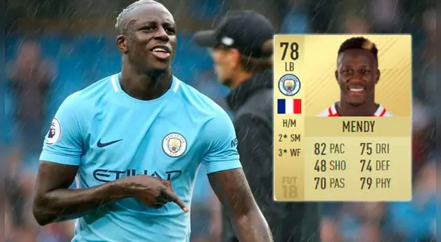 El reproche de Benjamin Mendy a EA Sports por el puntaje que le dieron en el FIFA 18 El reproche de Benjamin Mendy a EA Sports por el puntaje que le dieron en el FIFA 18