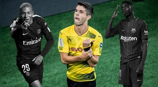 Mbappé, Pulisic y Dembélé