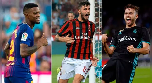 Semedo, Cutrone y Mayoral. Semedo, Cutrone y Mayoral.