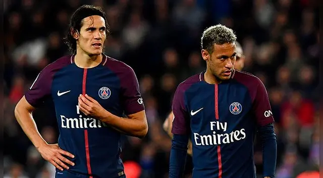 Edinson Cavani y Neymar durante un partido del PSG. Edinson Cavani y Neymar durante un partido del PSG.
