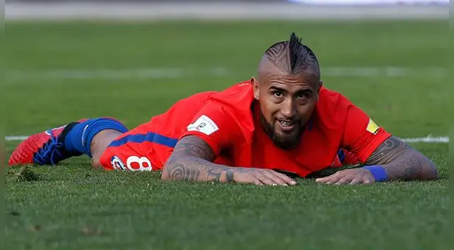 Arturo Vidal preocupa a la selección de Chile. Foto: AP