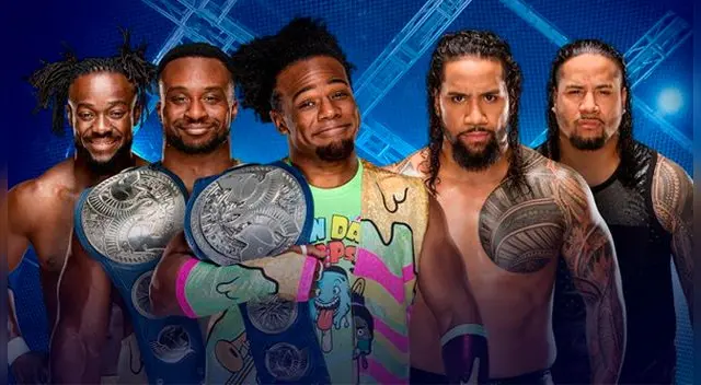 En WWE Hell in a Cell 2017, The New Day vs. Los Usos por el Campeonato en Parejas de SmackDown. Foto WWE En WWE Hell in a Cell 2017, The New Day vs. Los Usos por el Campeonato en Parejas de SmackDown. Foto WWE