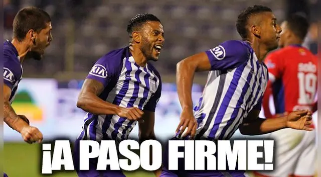 Aldair Fuentes celebra el gol triunfal de Alianza Lima ante Unión Comercio.