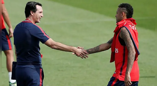 Neymar y Unai Emery rompieron relaciones, según lo que informan medios franceses. Foto: EFE