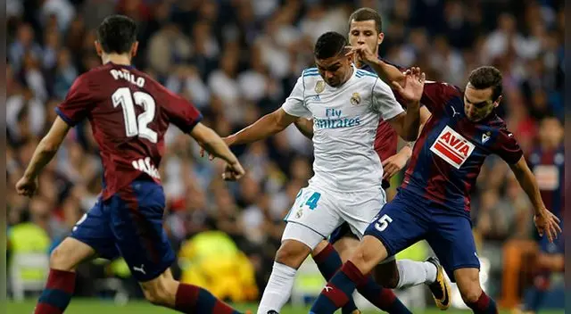 Casemiro fue criticado por los jugadores del Eibar. Foto: AP