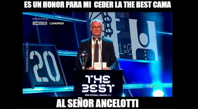 Los Premios de The Best 2017 se realizaron este martes en Londres y dejó varios memes en las redes sociales. Foto: Twitter.