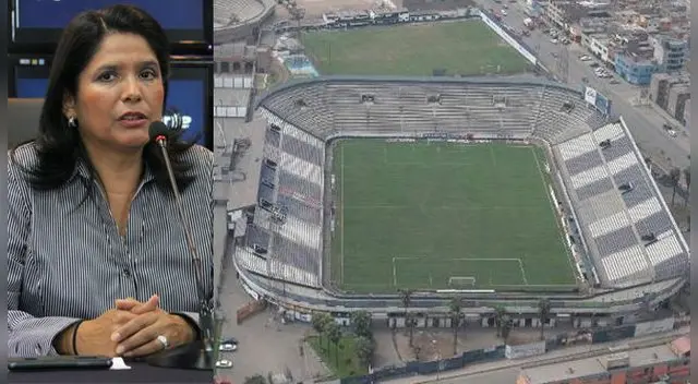 Susana Cuba y el Estadio Alejandro Villanueva "Matute". Susana Cuba y el Estadio Alejandro Villanueva "Matute".