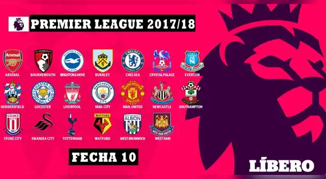 Programación, día, hora y canal de la jornada 10 de la Premier League