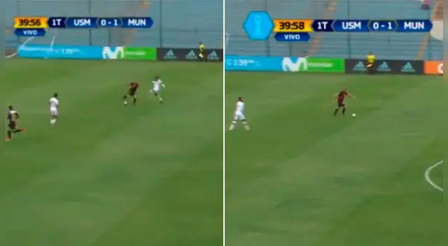 Adrián Zela y su magistral amague en el Deportivo Municipal vs. San Martín.