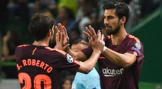 Barcelona pierde a André Gomes y Sergio Roberto por todo noviembre a causa de lesiones