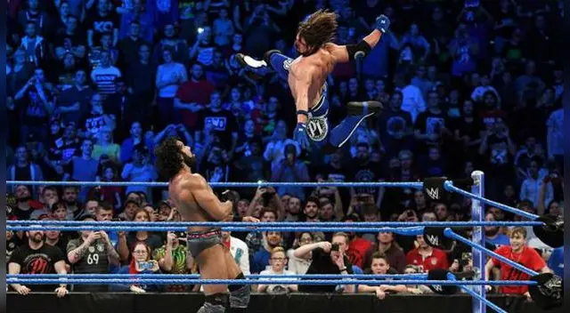 AJ Styles y Jinder Mahal prometen dar un gran espectáculo a los fanáticos de la WWE en Lima. Foto: WWE.com