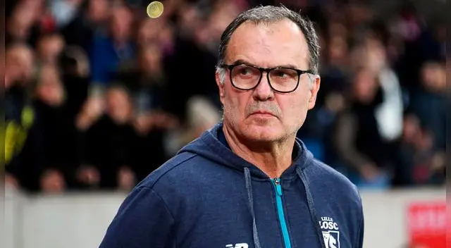 Marcelo Bielsa, durante su etapa como entrenador del Lille.