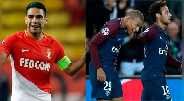 Mónaco vs. PSG EN VIVO ONLINE: Falcao se enfrenta a Neymar, Cavani y Mbappé por la Ligue 1