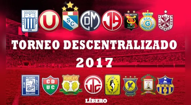 Tabla acumulada del Torneo Descentralizado 2017.