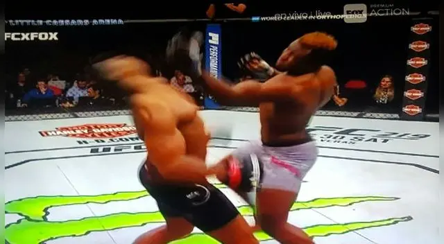 Alistair Overeem no pudo reaccionar ante tremendo golpe de su rival. Foto: Twiter / UFC