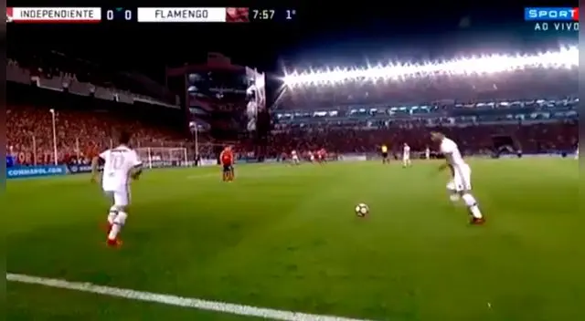 Miguel Trauco y el sensacional pase-gol en la final de la Sudamericana.