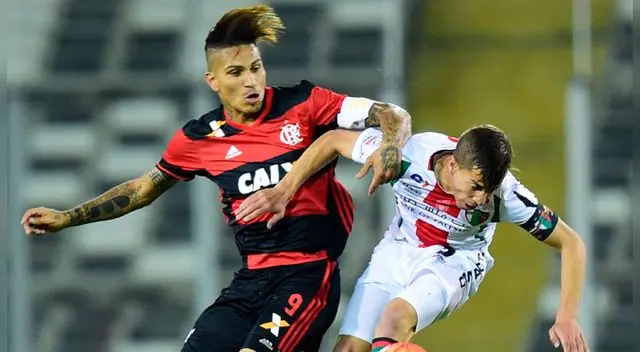 Paolo Guerrero durante un partido con el Flamengo. Paolo Guerrero durante un partido con el Flamengo.