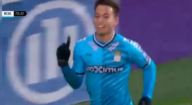 Cristian Benavente celebra su gol al Anderlecht. Cristian Benavente celebra su gol al Anderlecht.