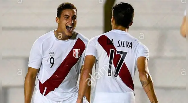 Alexander Succar y Beto da Silva celebran un gol con la Sub-20 en el Sudamericano Sub-15.