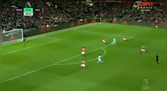 Enorme jugada de Gabriel Jesus. Foto: Captura / ESPN Enorme jugada de Gabriel Jesus. Foto: Captura / ESPN