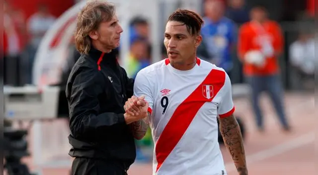 Paolo Guerrero con Ricardo Gareca en un partido de la Selección Peruana. Paolo Guerrero con Ricardo Gareca en un partido de la Selección Peruana.