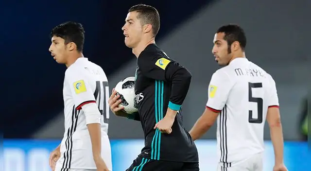 Cristiano Ronaldo celebra su gol al Al Jazira.
