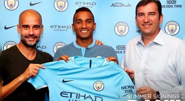 Danilo en su presentación con el Manchester City en junio pasado. Danilo en su presentación con el Manchester City en junio pasado.