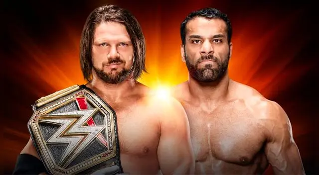En WWE Clash of Champions 2017, AJ Styles vs. Jinder Majas por el Campeonato Mundial. Foto: WWE