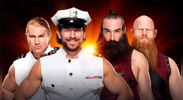 En WWE Clash of Champions 2017, Bludgeon Brothers vs. Breezango. Foto: WWE