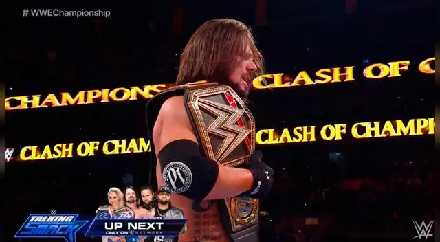 AJ Styles cerró el evento de Clash of Champions 2017 campeón mundial de la WWE.