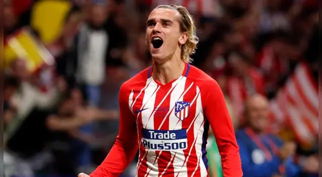 Antoine Griezmann celebra un gol con el Atlético de Madrid. Antoine Griezmann celebra un gol con el Atlético de Madrid.