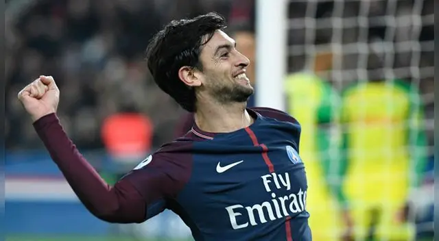 Javier Pastore celebra un gol con el PSG.
