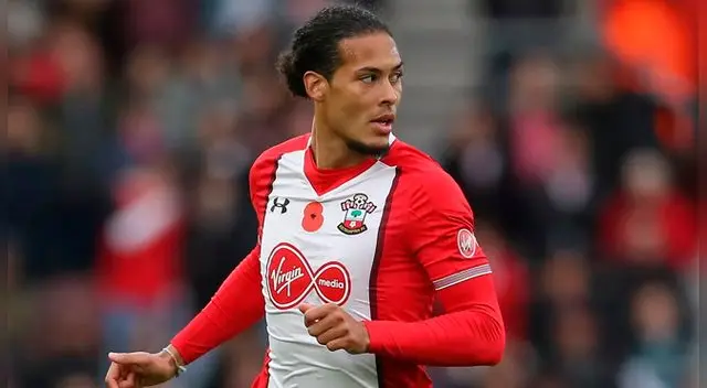 Virgil van Dijk, durante un partido del Southampton.