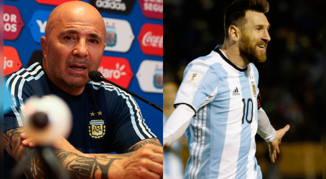  “El fútbol le debe un Mundial a Messi”. Tras lograr la clasificación a Rusia 2018, Jorge Sampaoli valoró l actuación de Lionel Messi, quien salvó al equipo de un fracaso en las Eliminatorias. Foto: EFE.