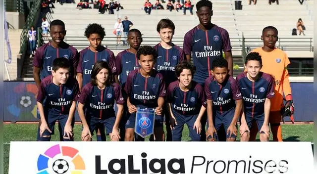 El equipo sub-12 del PSG. El equipo sub-12 del PSG.