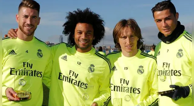 Ramos, Marcelo, Modric y 'CR7' son la columna vertebral del Real Madrid.