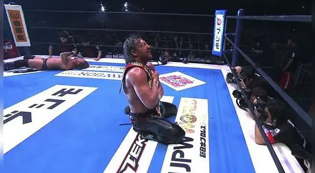Chris Jericho no pudo vencer a Kenny Omega en el gran evento de NJPW. Foto: Twitter / @njpwglobal