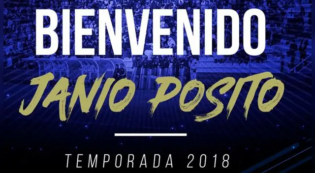 Alianza Lima presentó oficialmente a Janio Posito para toda la temporada 2018