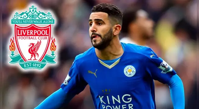 Riyad Mahrez sería nuevo jugador del Liverpool.