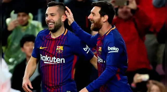 Jordi Alba: "Si el Madrid nos sacase 19 puntos, en Barcelona nos matarían" Jordi Alba: "Si el Madrid nos sacase 19 puntos, en Barcelona nos matarían"