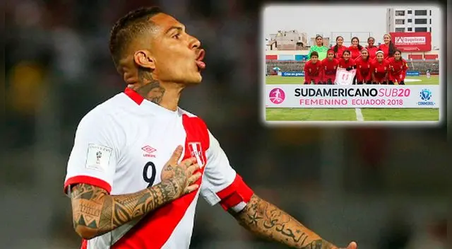 Paolo Guerrero envió saludos a la selección peruana femenina Sub-20.