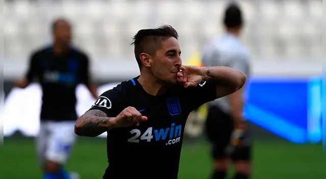 Alejandro Hohberg celebra un gol de Alianza Lima en el Estadio Nacional. Alejandro Hohberg celebra un gol de Alianza Lima en el Estadio Nacional.