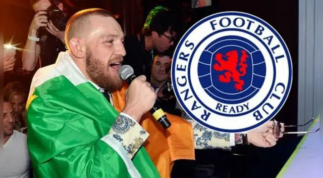 Conor McGregor fue sorprendido por hinchas del Rangers. Foto: Internet/Medios Conor McGregor fue sorprendido por hinchas del Rangers. Foto: Internet/Medios