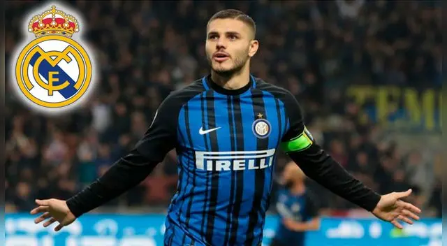 Mauro Icardi con pie y medio en el Real Madrid.